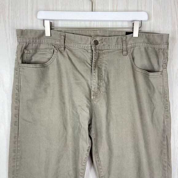 Armani Exchange Men's Army Green Five-Pocket Design Straight Jeans Size 38 - Picture 2 of 9